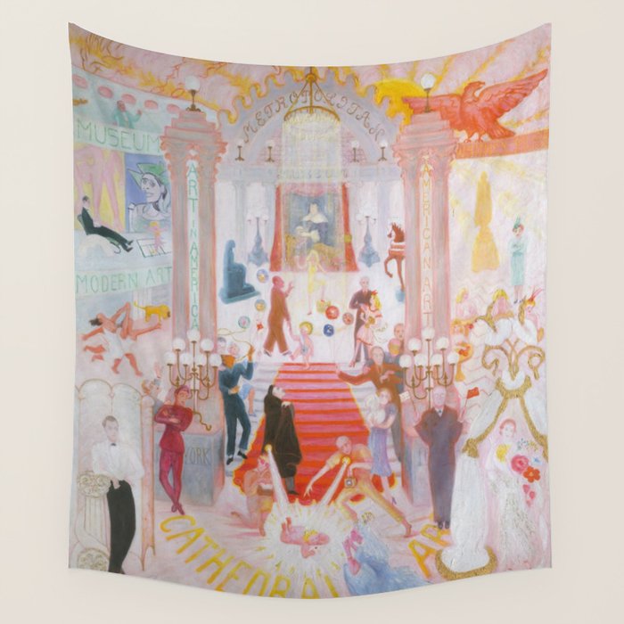 The Cathedrals Of Art - Florine Stettheimer Wall Tapestry Gallery Image 4