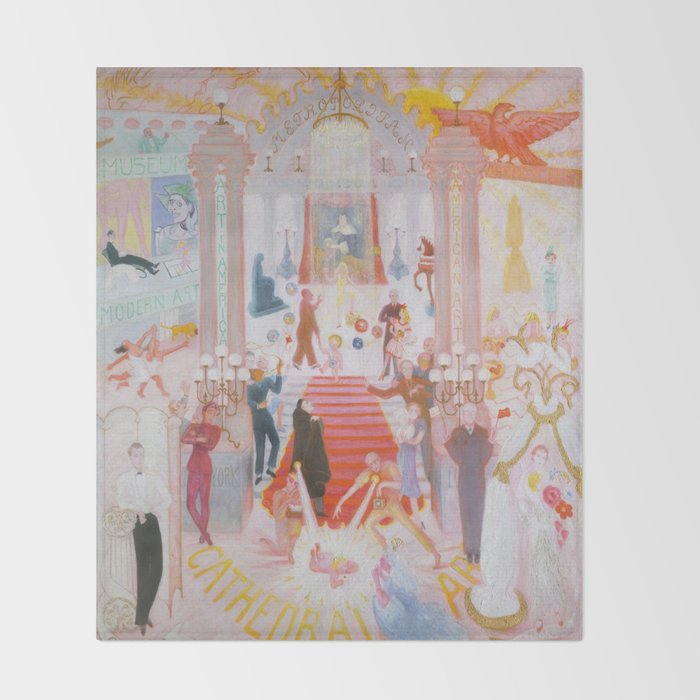 The Cathedrals Of Art - Florine Stettheimer Throw Blanket Gallery Image 2