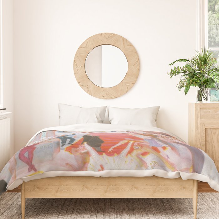 The Cathedrals Of Art - Florine Stettheimer Duvet Cover Gallery Image 3