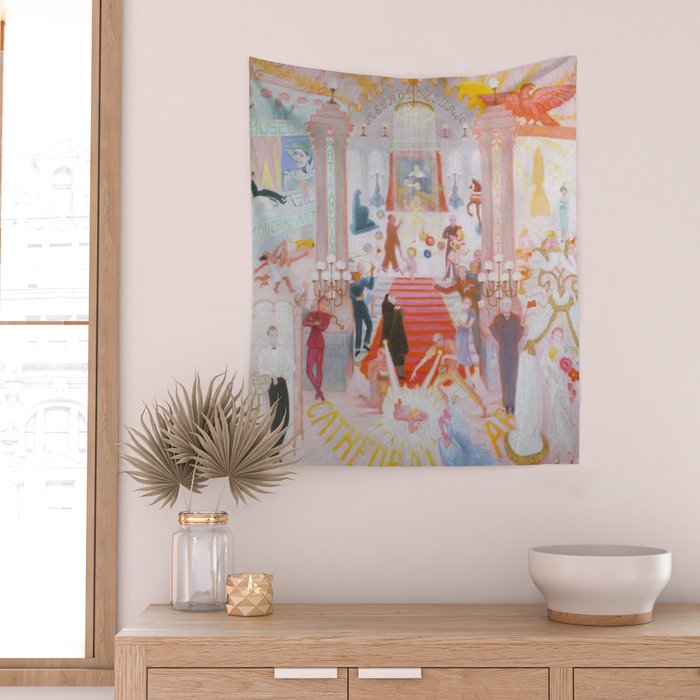 The Cathedrals Of Art - Florine Stettheimer Wall Tapestry Gallery Image 2