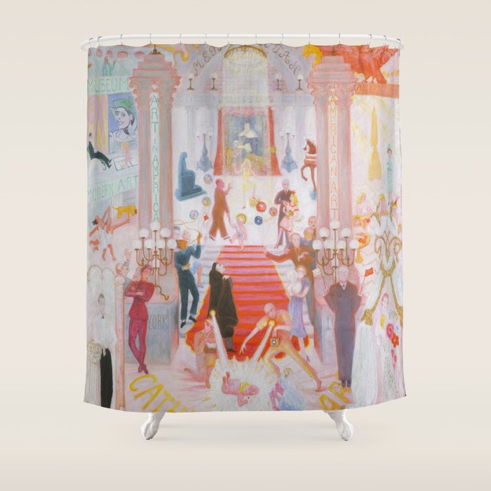 The Cathedrals Of Art - Florine Stettheimer Shower Curtain Gallery Image 1