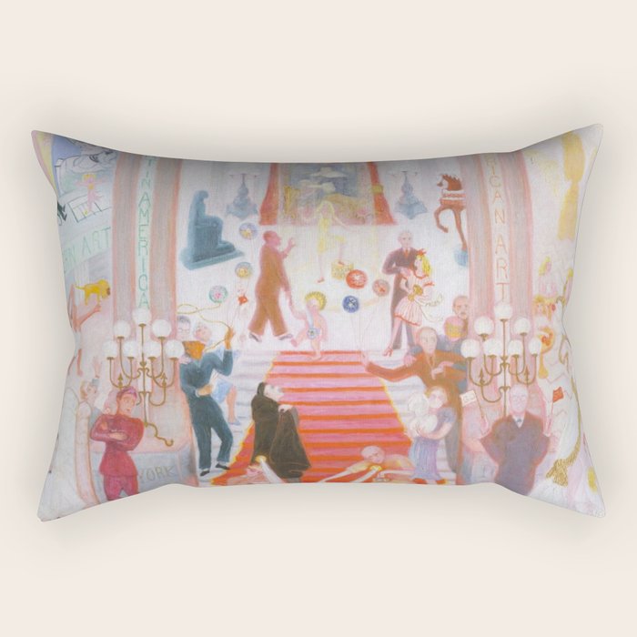 The Cathedrals Of Art - Florine Stettheimer Rectangular Pillow Gallery Image 1