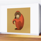 Whimsy Orangutan Wall Mural Gallery Image 2