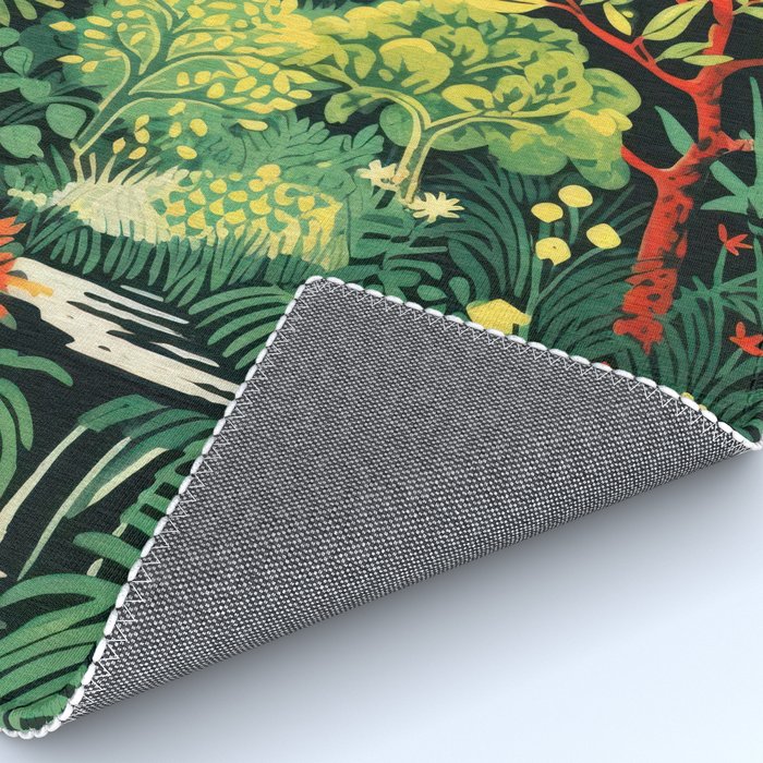 Midnight Tropical  Forest Rug Gallery Image 4