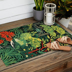 Midnight Tropical  Forest Outdoor Rug Gallery Image 2