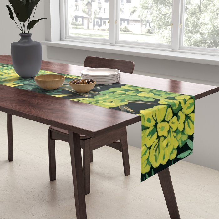 Midnight Tropical  Forest Table Runner Gallery Image 2