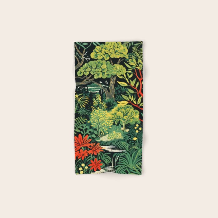 Midnight Tropical  Forest Bath Towel Gallery Image 1