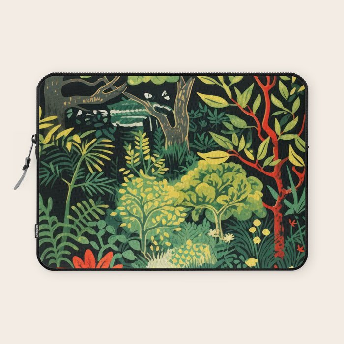 Midnight Tropical  Forest Laptop Sleeve Gallery Image 1