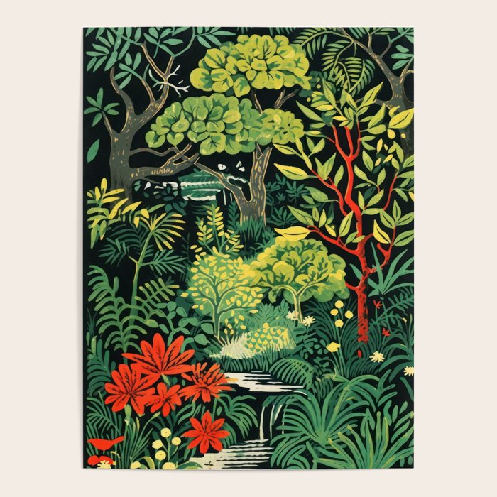 Midnight Tropical  Forest Poster Gallery Image 4