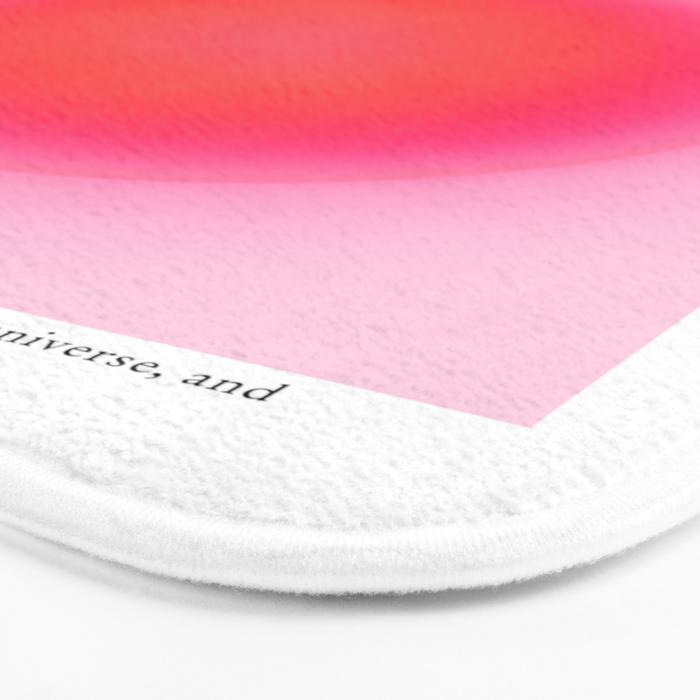 Gradient Angel Numbers: Angel Number 888 - Balance (Pink Palette) Bath Mat Gallery Image 3