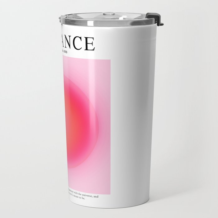 Gradient Angel Numbers: Angel Number 888 - Balance (Pink Palette) Travel Mug Gallery Image 2