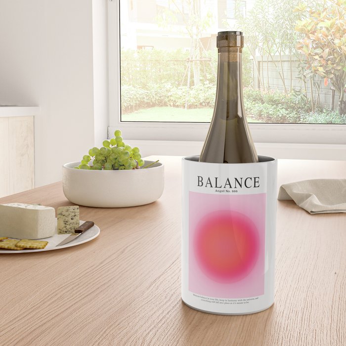 Gradient Angel Numbers: Angel Number 888 - Balance (Pink Palette) Wine Chiller Gallery Image 4