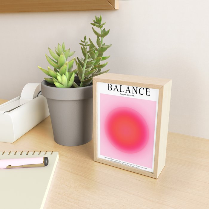 Gradient Angel Numbers: Angel Number 888 - Balance (Pink Palette) Mini Art Print Gallery Image 2