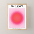 Gradient Angel Numbers: Angel Number 888 - Balance (Pink Palette) Mini Art Print Gallery Image 1