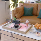 Gradient Angel Numbers: Angel Number 888 - Balance (Pink Palette) Serving Tray Gallery Image 2