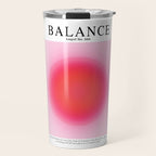 Gradient Angel Numbers: Angel Number 888 - Balance (Pink Palette) Travel Mug Gallery Image 1