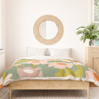 Retro flower pattern 3 Duvet Cover Gallery Image 3