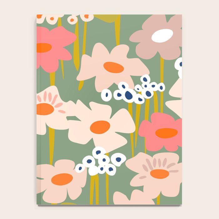Retro flower pattern 3 Notebook Gallery Image 4