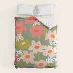 Retro flower pattern 3 Duvet Cover Gallery Image 6