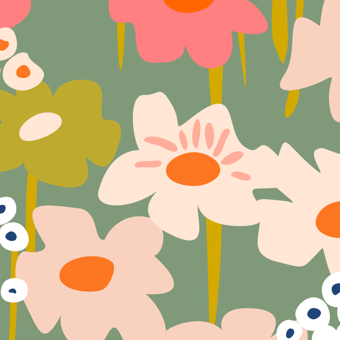 Retro flower pattern 3 Coffee Mug Gallery Image 2