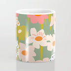 Retro flower pattern 3 Coffee Mug Gallery Image 4
