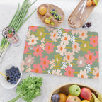 Retro flower pattern 3 Cutting Board Gallery Image 2