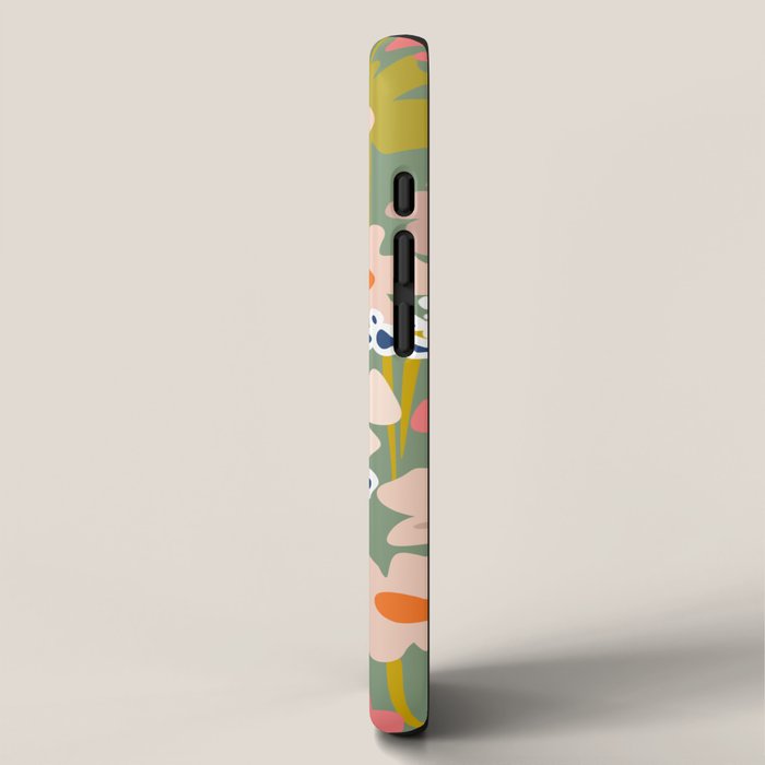 Retro flower pattern 3 iPhone Case Gallery Image 2