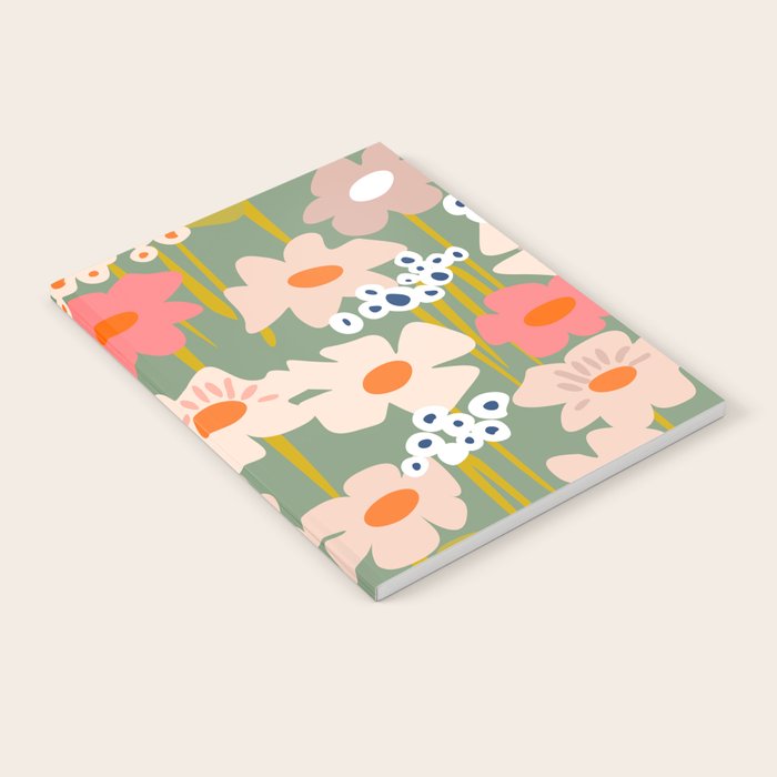 Retro flower pattern 3 Notebook Gallery Image 2