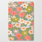 Retro flower pattern 3 Cutting Board Gallery Image 1