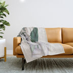 natural beauty-collage 7 Throw Blanket Gallery Image 1