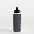 Book stack with a ball Water Bottle Gallery Image 3
