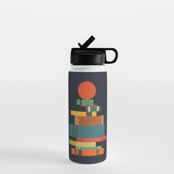 Book stack with a ball Water Bottle Gallery Image 1