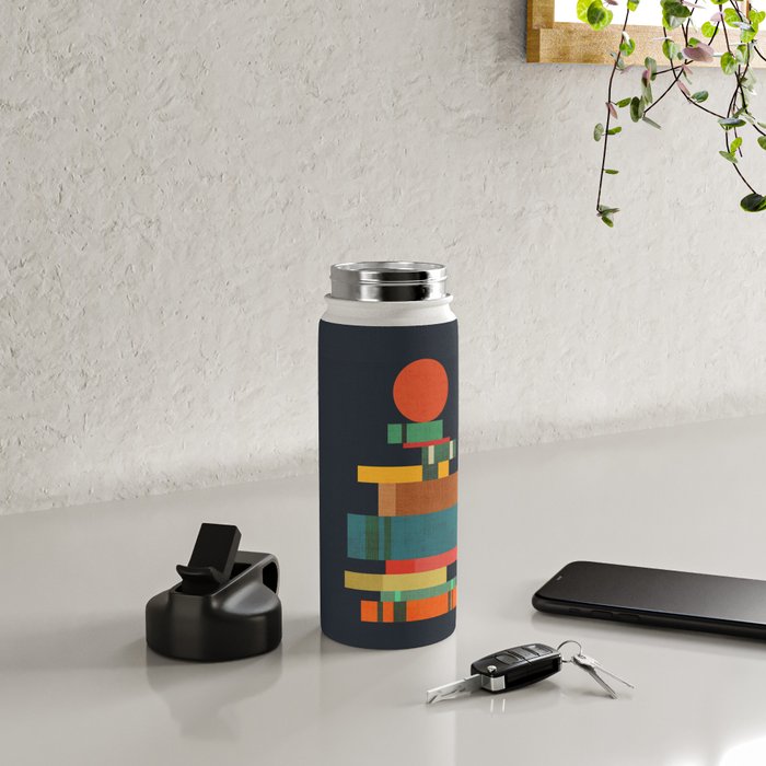 Book stack with a ball Water Bottle Gallery Image 5