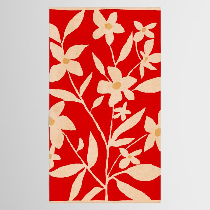 Abstract Minimal Flowers 7 Tablecloth Gallery Image 2