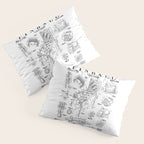 Pinball Arcade Gaming Machine Vintage Gamer Patent Print Pillow Sham Gallery Image 3