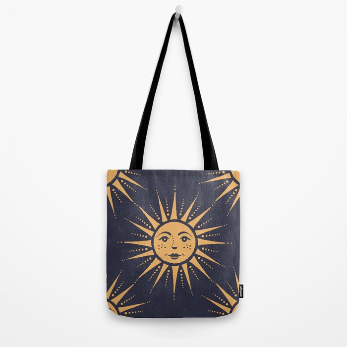 Freckled Suns - blue and gold Tote Bag Gallery Image 2