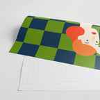 Moods, Checkers Girl Friends Chic Chess, Modern Bohemian Eclectic Woman Girl Boss, BFF Fashion Style Wrapping Paper Gallery Image 2