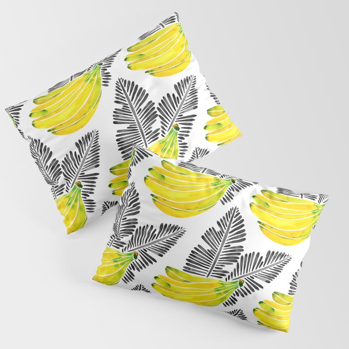 Banana Bunch - Yellow & Black Palette Pillow Sham Gallery Image 3
