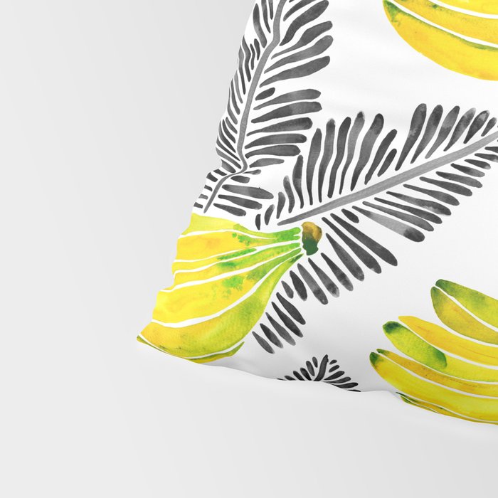 Banana Bunch - Yellow & Black Palette Pillow Sham Gallery Image 4