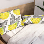 Banana Bunch - Yellow & Black Palette Pillow Sham Gallery Image 2