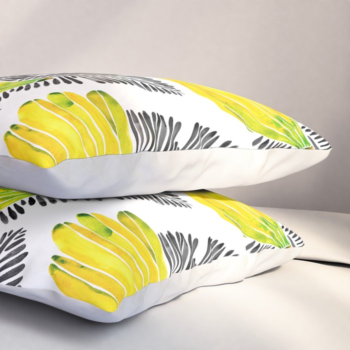Banana Bunch - Yellow & Black Palette Pillow Sham Gallery Image 3