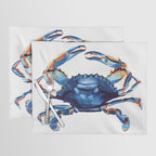 Watercolor Blue Crab Placemat Gallery Image 1