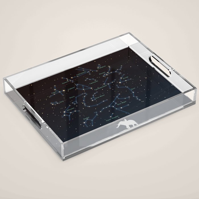Falling star constellation Acrylic Tray Gallery Image 1