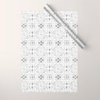Mystical lunar mosaic BN B Wrapping Paper Gallery Image 1