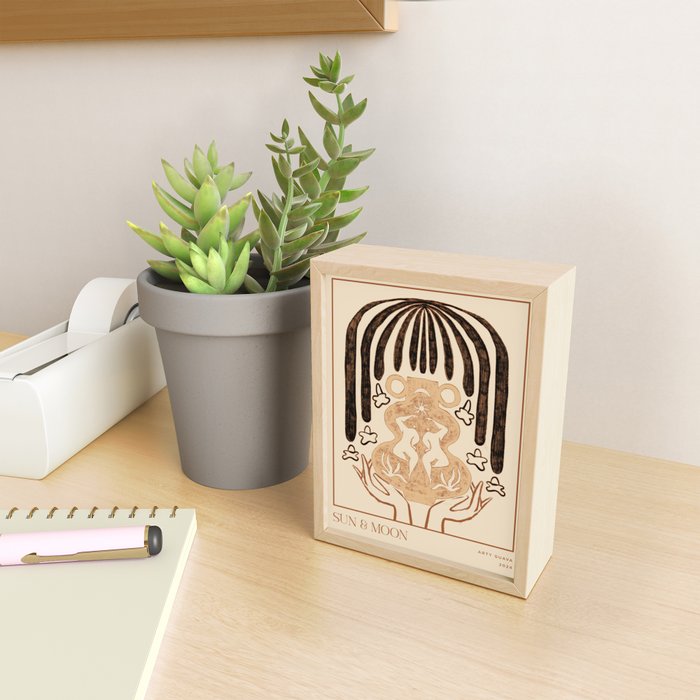 Sun And Moon Line Art Mini Art Print Gallery Image 2