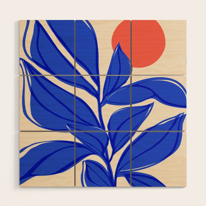 Grow Your Own Way - Blue and Red Wood Wall Art Gallery Image 1