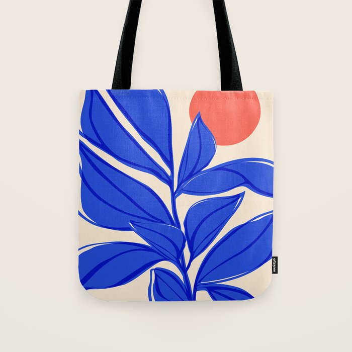 Grow Your Own Way - Blue and Red Tote Bag Gallery Image 1