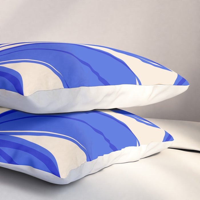 Grow Your Own Way - Blue and Red Pillow Sham Gallery Image 3
