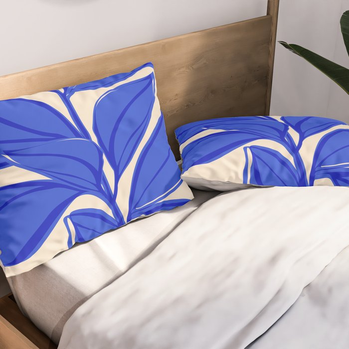 Grow Your Own Way - Blue and Red Pillow Sham Gallery Image 2