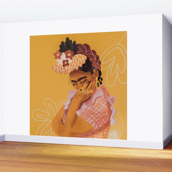 Frida Kahlo Portrait Wall Mural Gallery Image 2